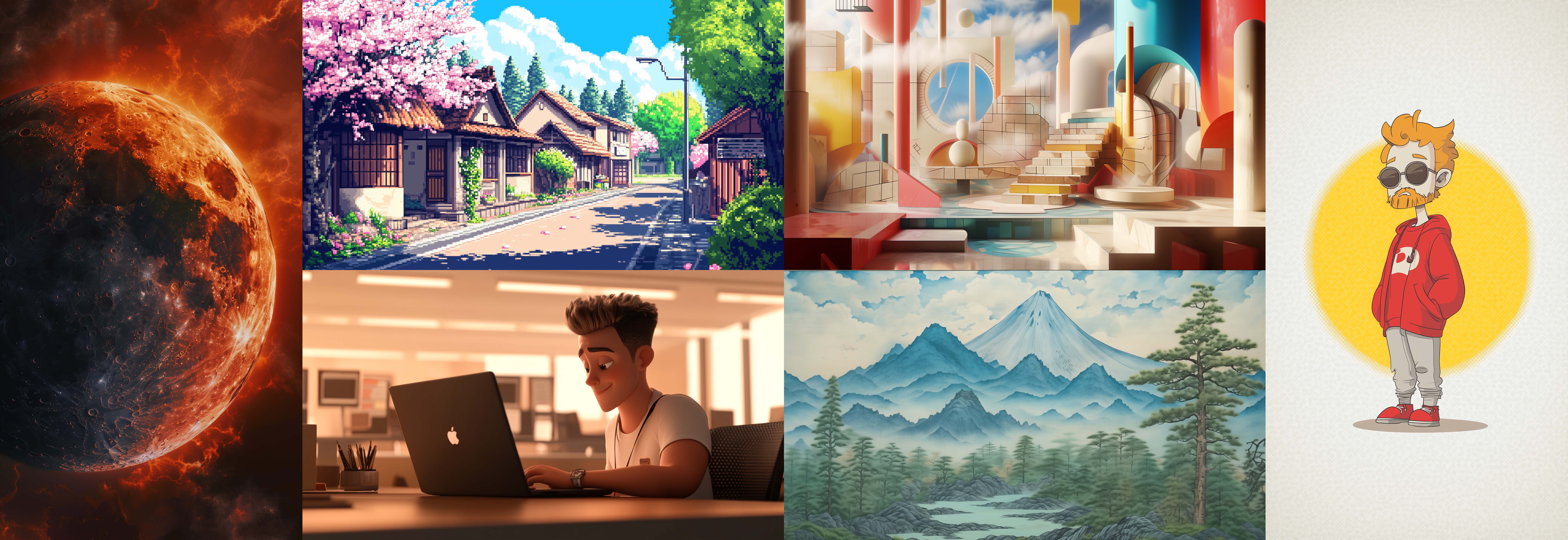 Een greep uit zelf gemaakte AI afbeeldingen - Eigen werk