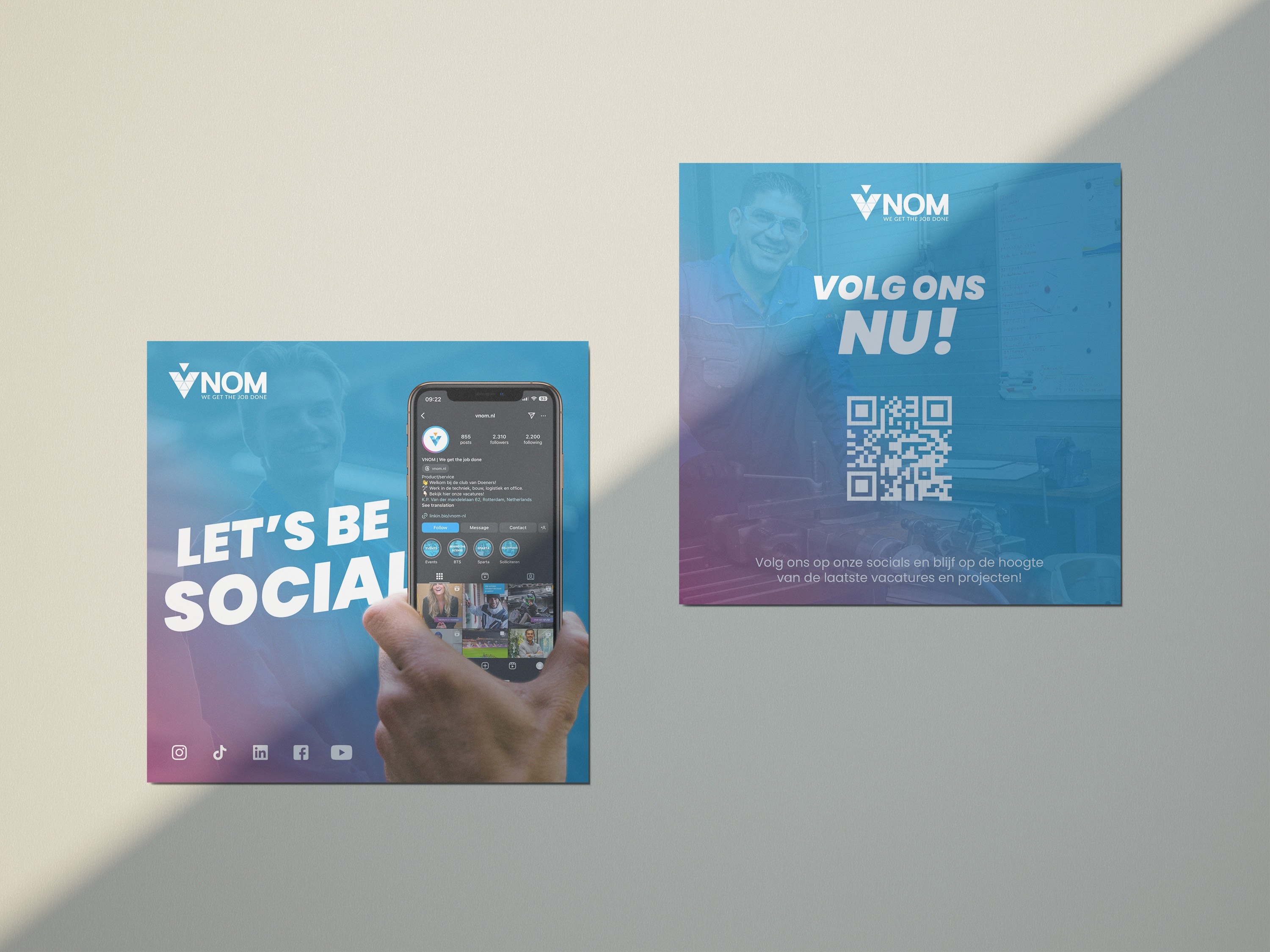Social media promotie flyers - VNOM