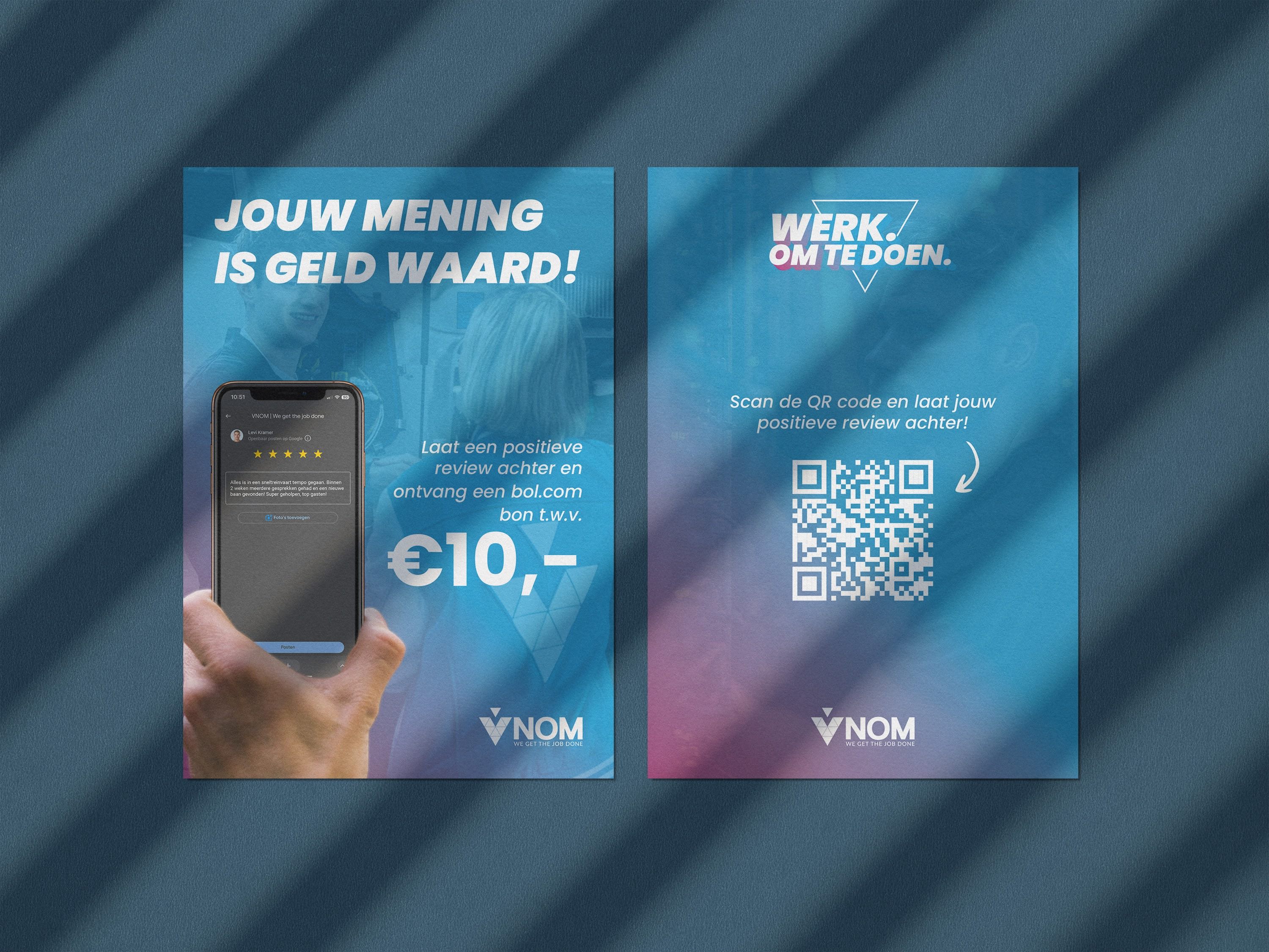 Positieve review flyers - VNOM