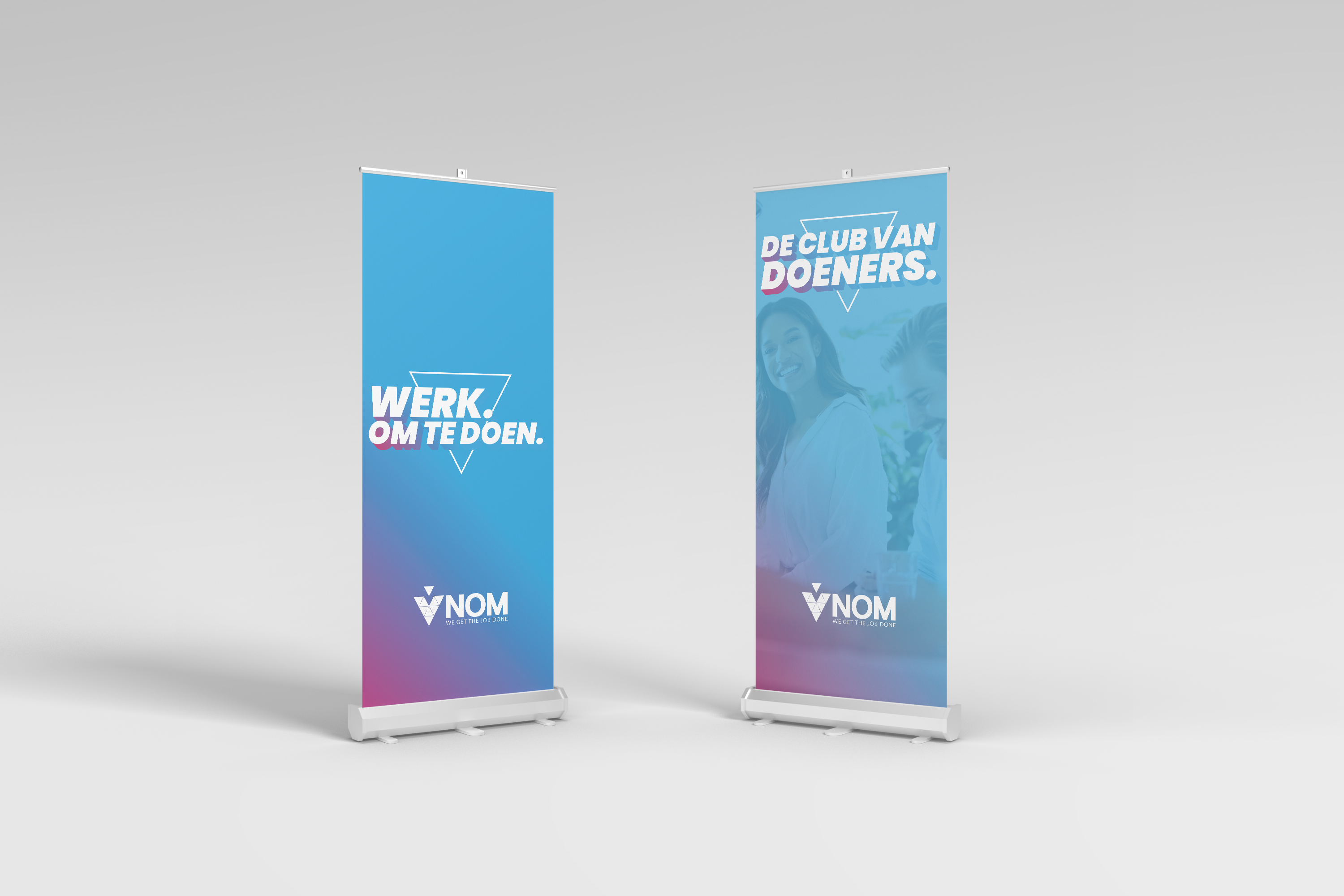 Roll up banners voor beurzen en evenementen - VNOM