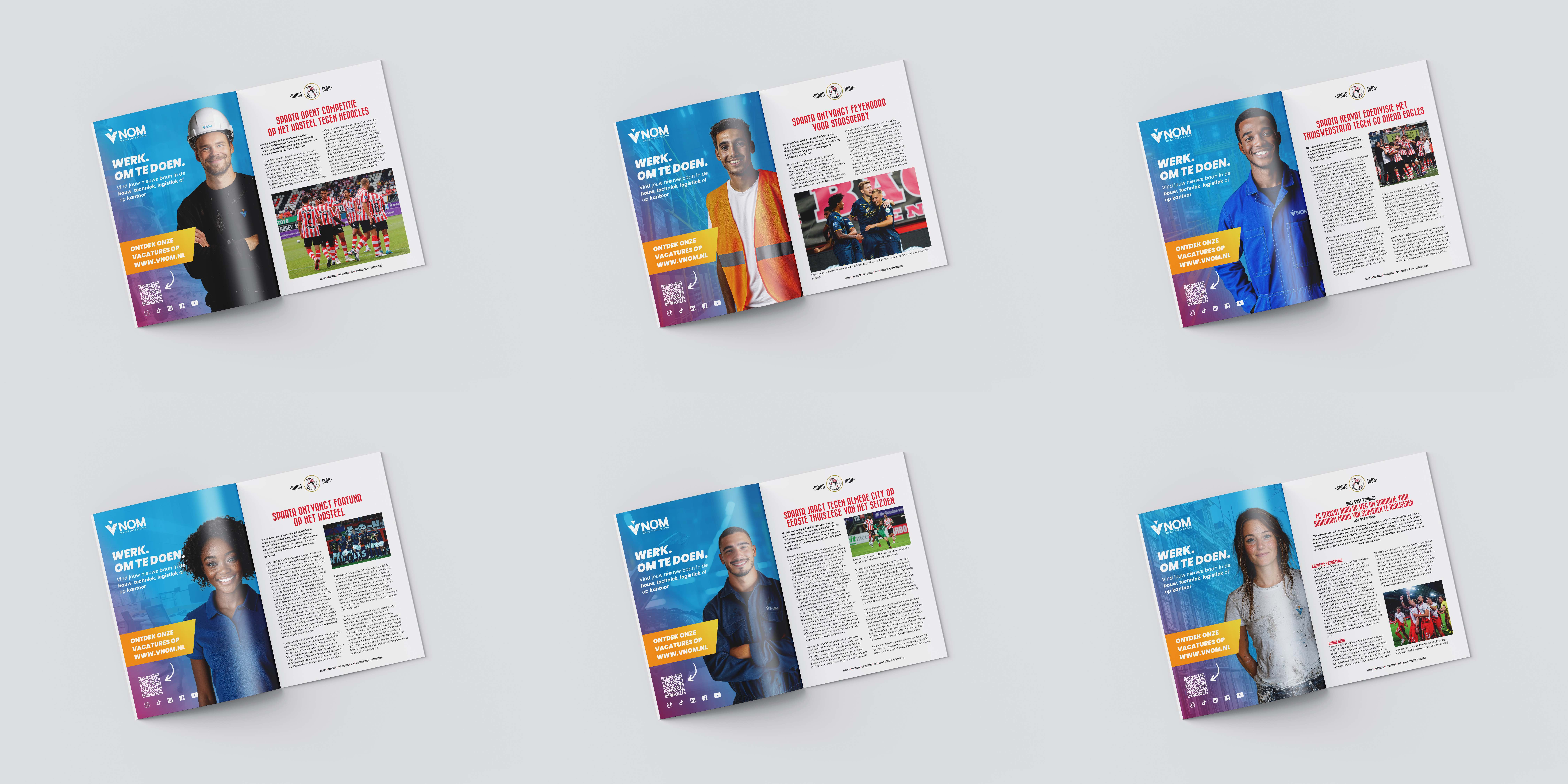 Advertenties Sparta wedstrijdboekjes - VNOM