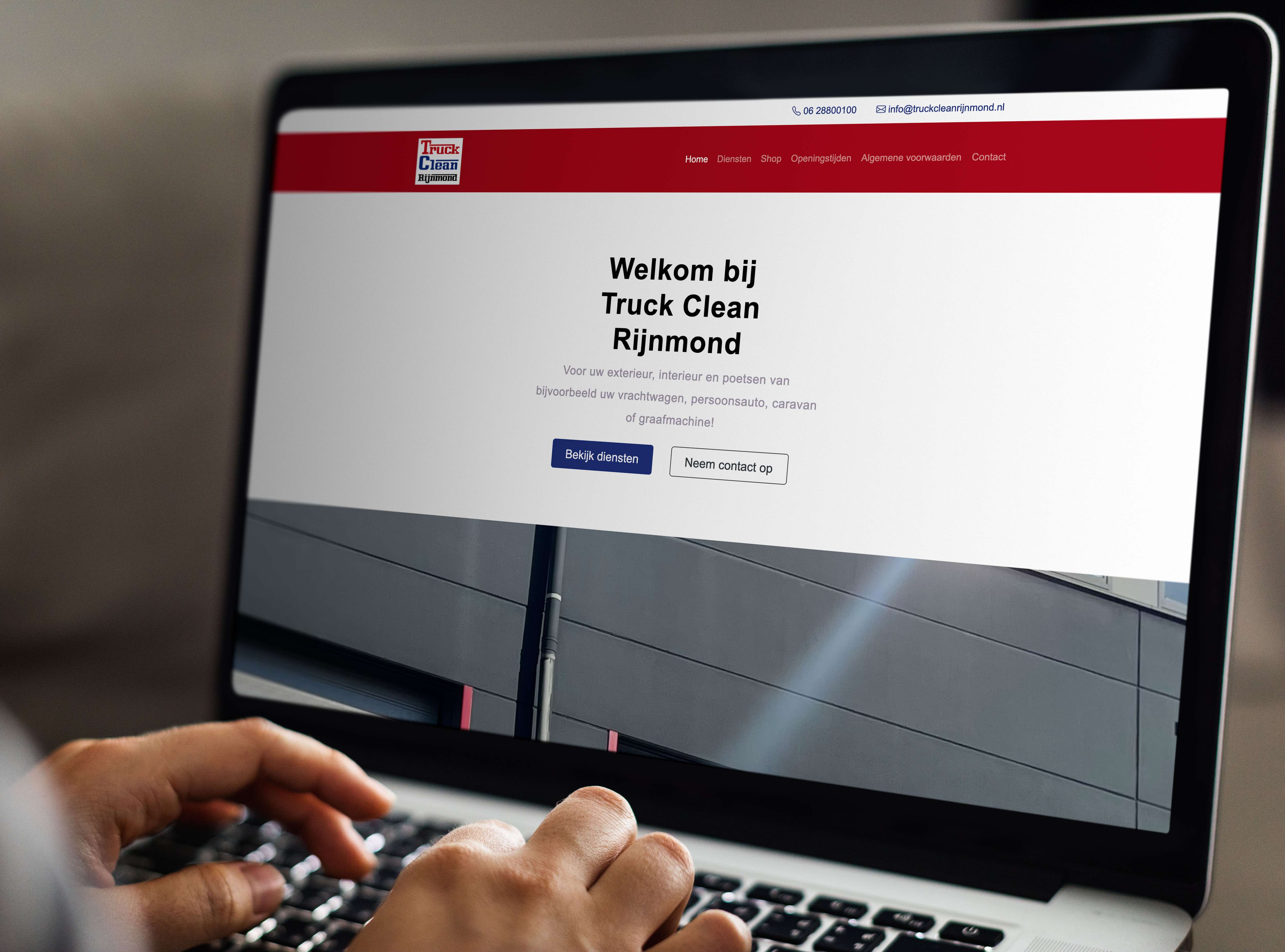 Website voor Truckclean Rijnmond - Klant