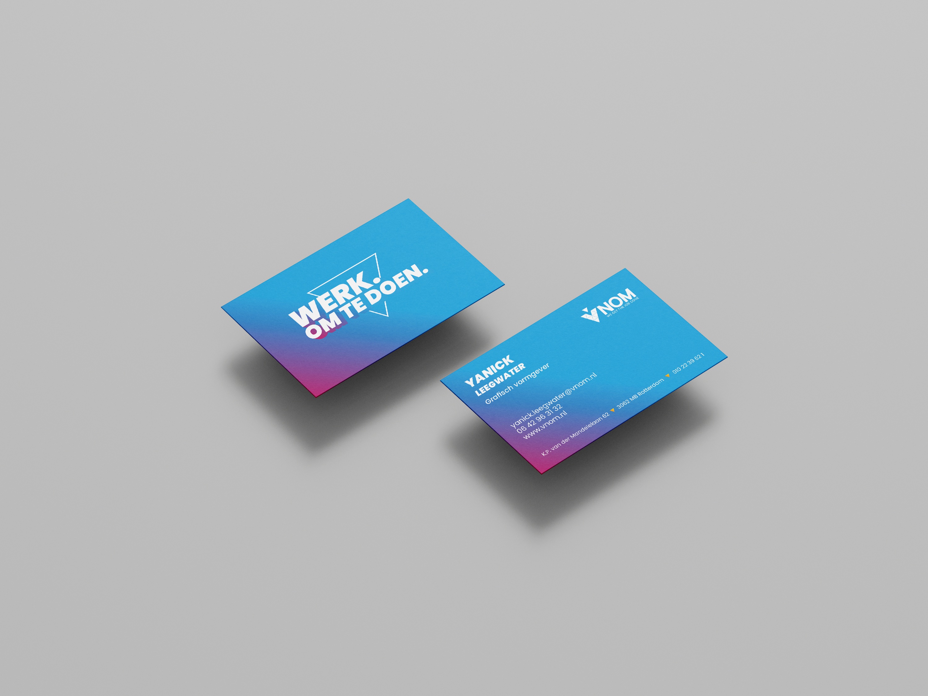 Ontwerp visitekaartjes - VNOM