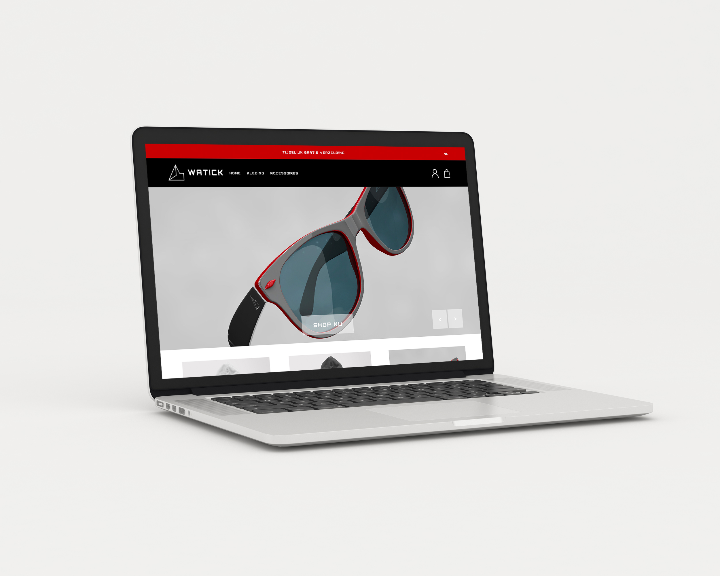 Website voor Kledingmerk Watick - Schoolopdracht